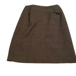 Tailor B. Moss Brown Plaid Skirt